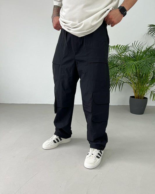 Black Parachute Cargo Pants