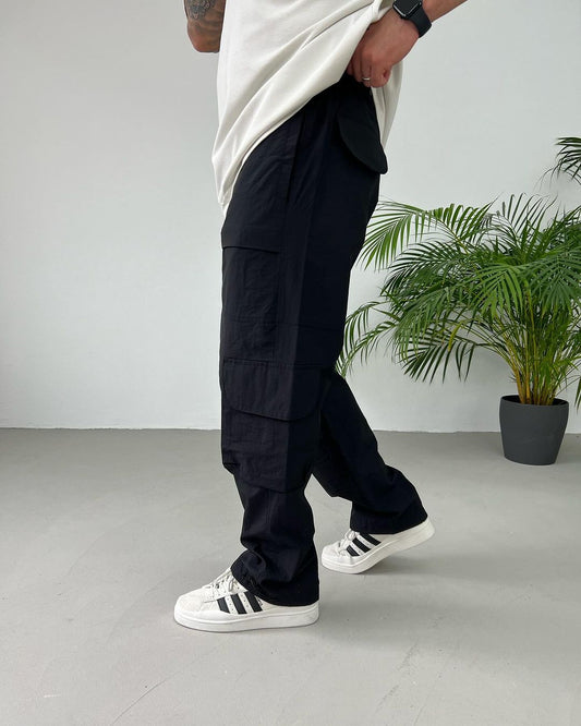 Black Parachute Cargo Pants