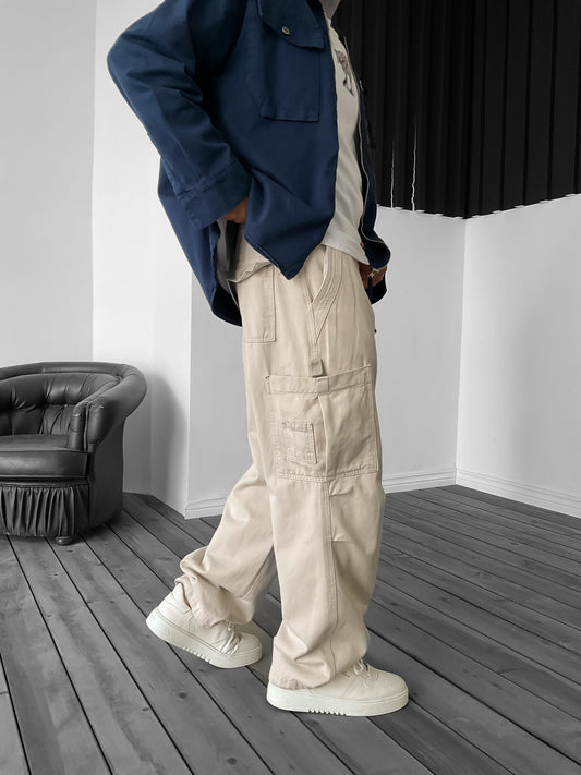 Baggy Beige Big Pocket Cargo