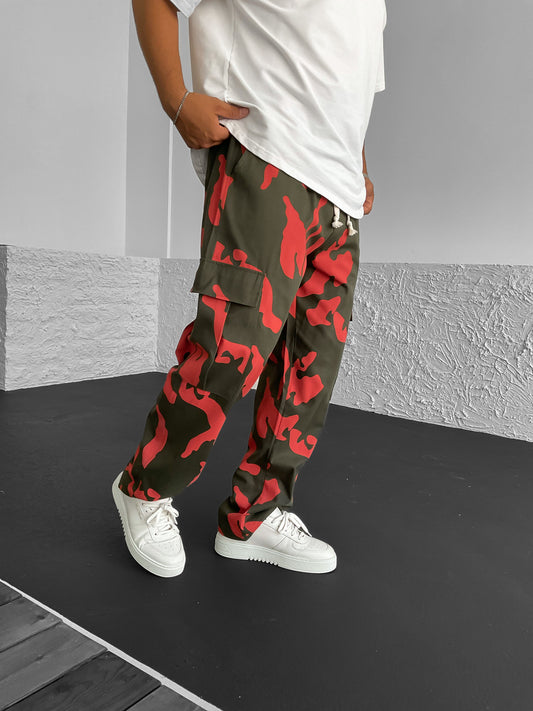 Khaki Cargo Camouflage Trousers