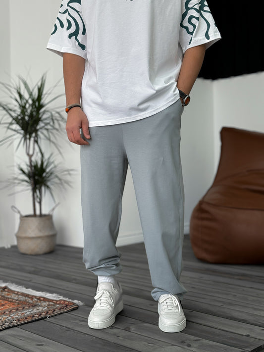 Gray Basic Stopper Tracksuit