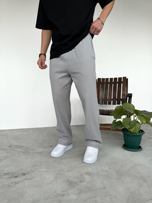 Grey Linen Trousers