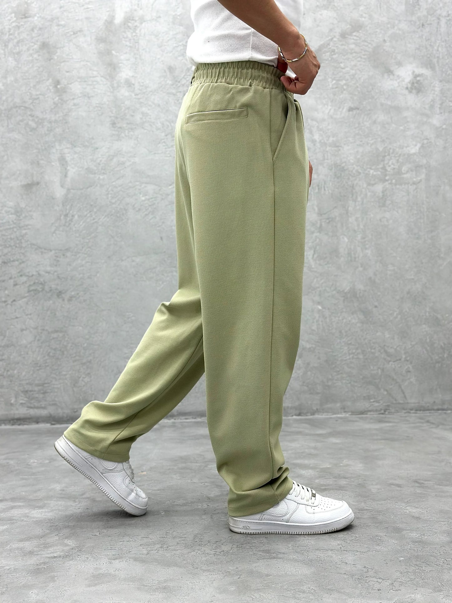 Comfortable Light Green Lined Pants