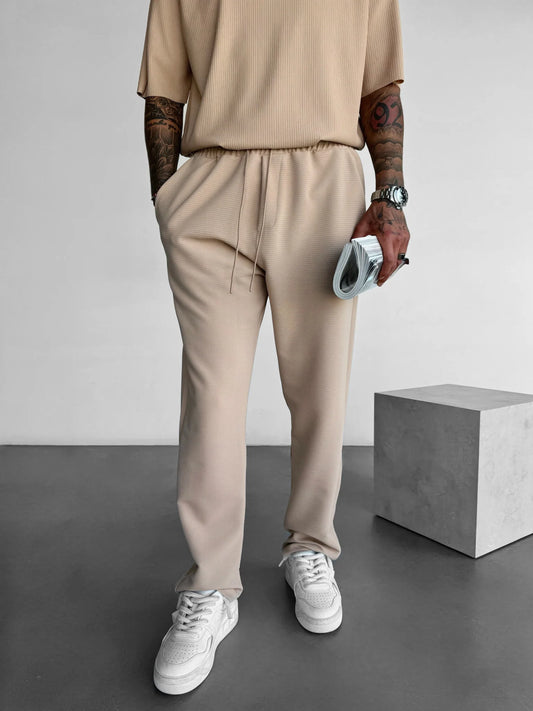 Comfortable Beige Lined Pants