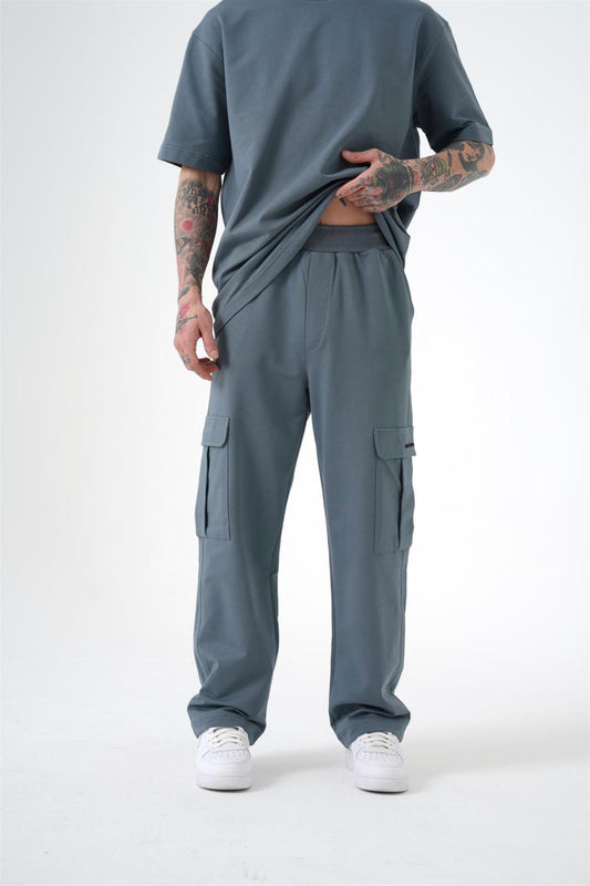 Comfortable Smoked Cargo Pocket Pants