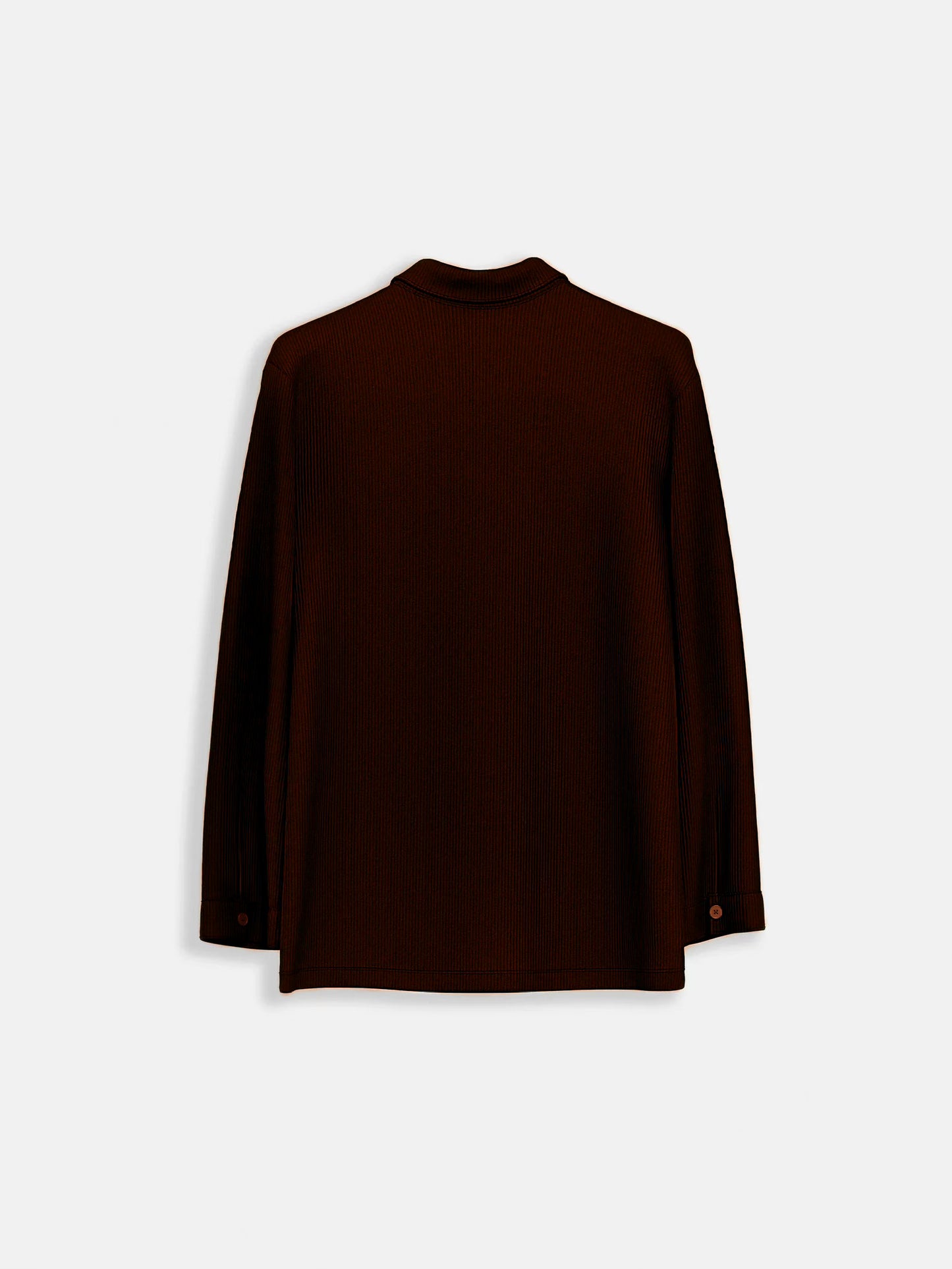 Slim Pocket Cord Shirt | Brown