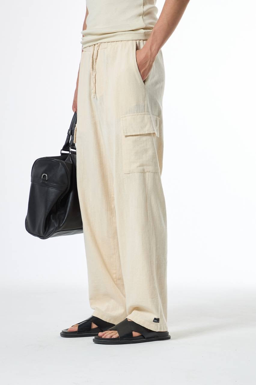 Linen Cargo Pants