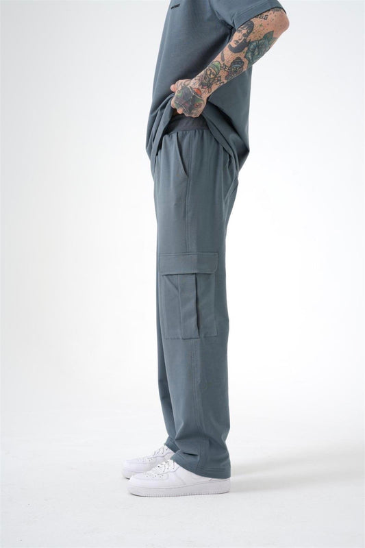 Comfortable Smoked Cargo Pocket Pants