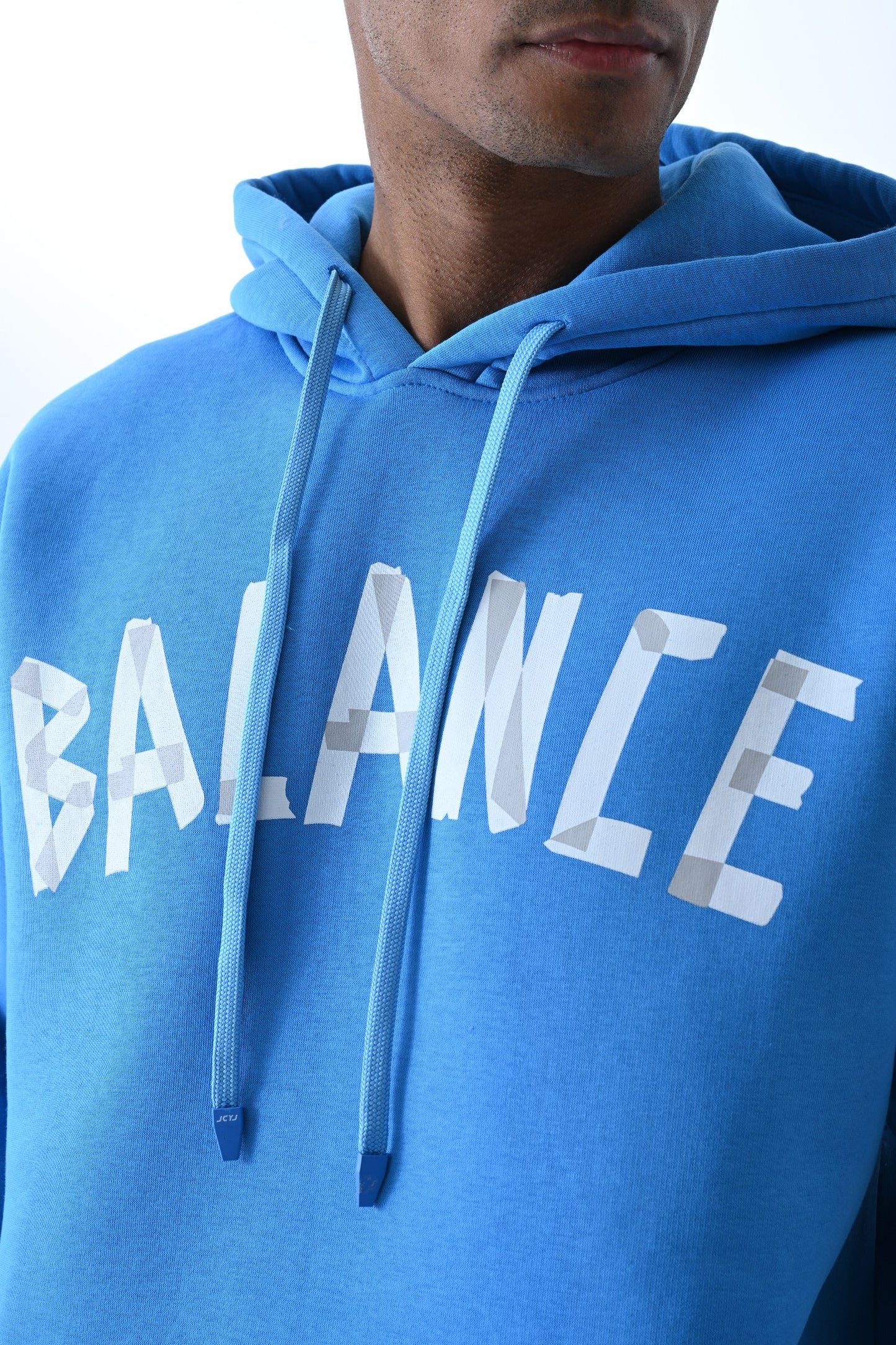 Blue Oversized Balance Hoodie