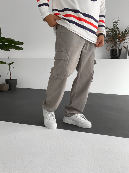 Grey Cargo Pants