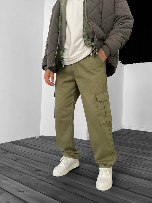 Military Green Cargo Pants