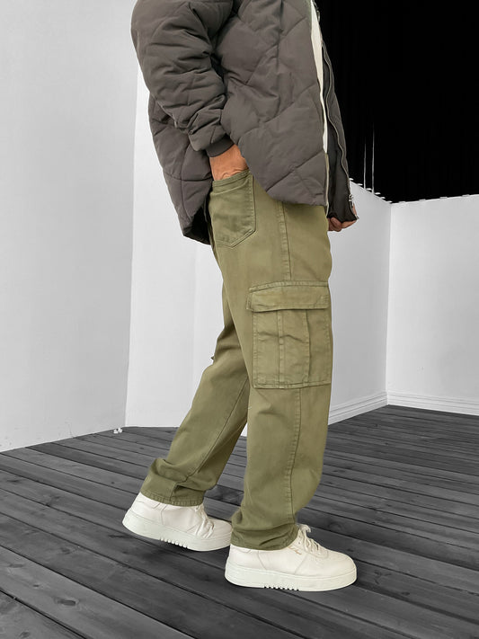 Military Green Cargo Pants