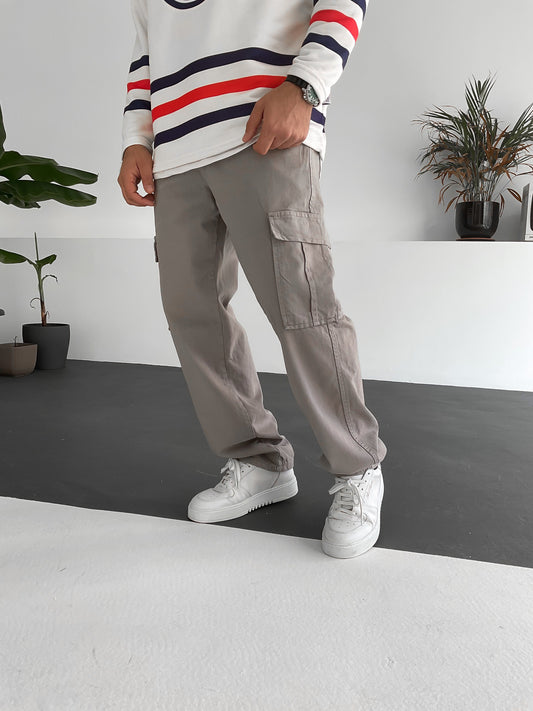 Grey Cargo Pants