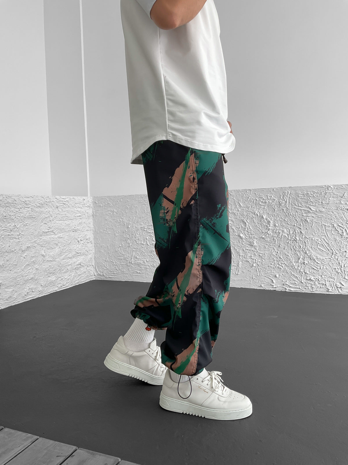 Green Patterned Comfortable Pants